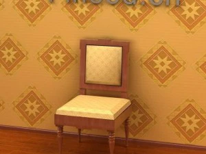 antique09omchair045 3D Model
