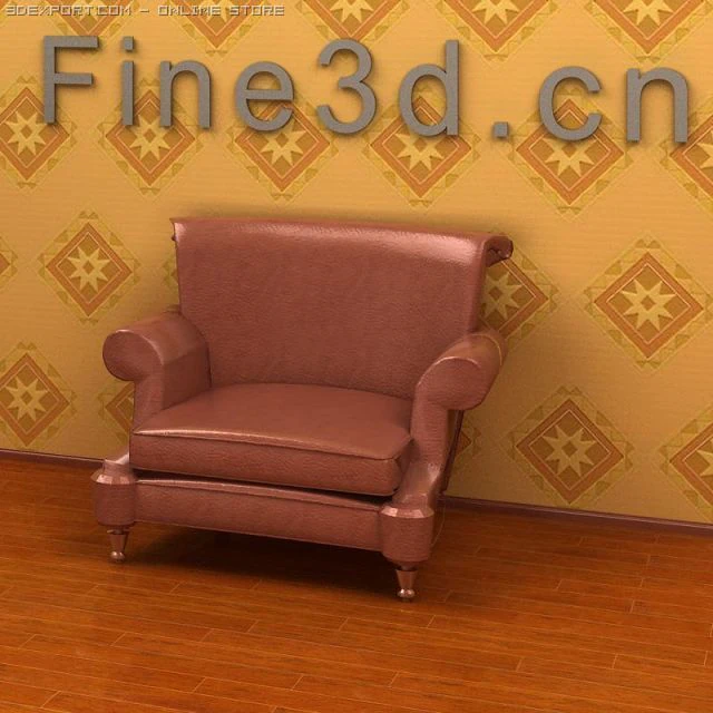 antique09omsofa040 3D Model .c4d .max .obj .3ds .fbx .stl .blend 