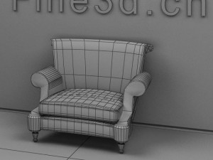 antique09omsofa040 3D Modell