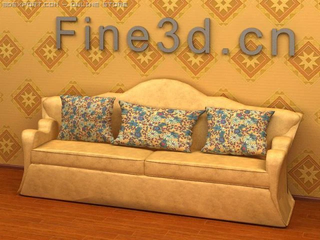 antique09omsofa042 3D Model .c4d .max .obj .3ds .fbx .stl .blend 