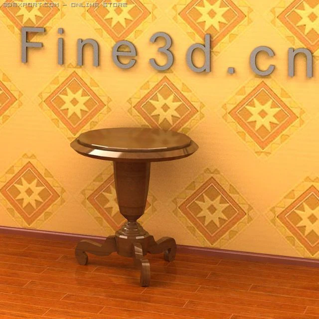antique09omtable038a 3D Model .c4d .max .obj .3ds .fbx .stl .blend 