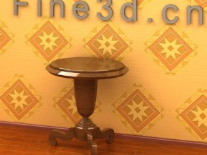 antique09omtable038a Modèle 3D