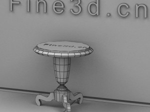 antique09omtable038a Model 3D