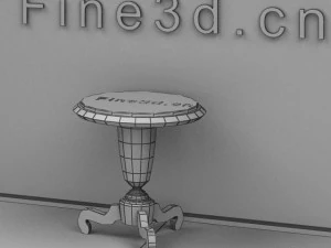 antique09omtable038a 3D Model