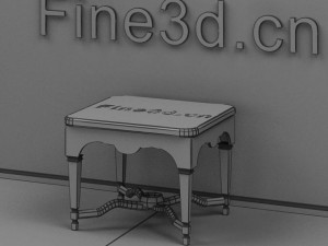 antique09omtable046c 3D Model