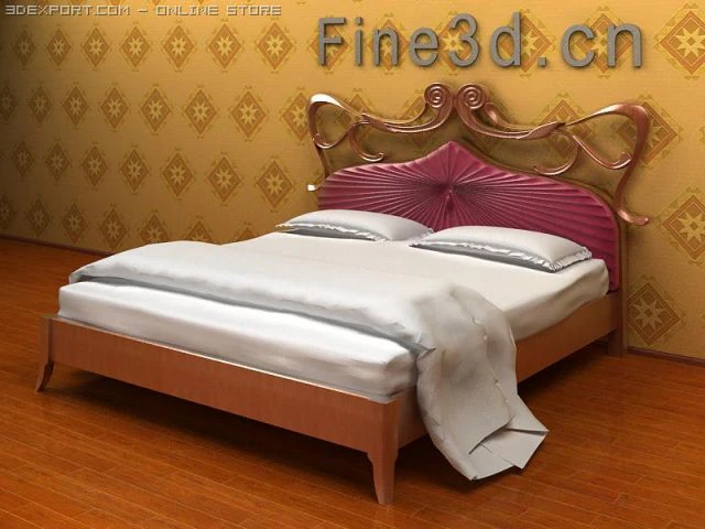 antique09bed065a 3D Model .c4d .max .obj .3ds .fbx .stl .blend 