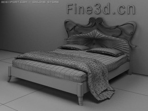 antique09bed065a Model 3D