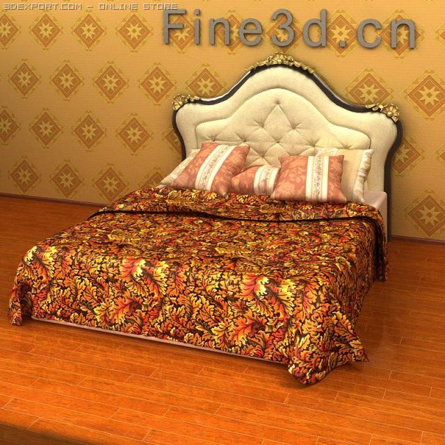antique09bed072a 3D Модель .c4d .max .obj .3ds .fbx .stl .blend 