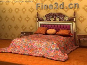 antique09bed076a 3Dモデル