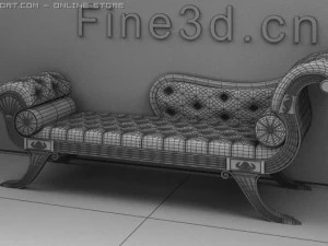 antique09chair071a 3D Model