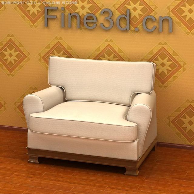 antique09sofa067a 3D Model .c4d .max .obj .3ds .fbx .stl .blend 
