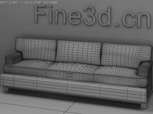 antique09sofa067b 3D Model