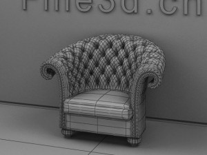antique09sofa075b Model 3D