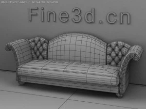 antique09sofa075c 3D Model