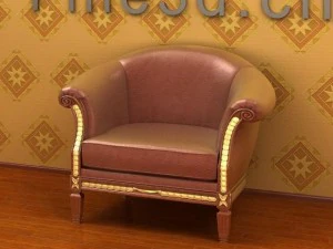 古董09沙发080a 3D 模型