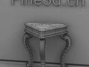antique09table075a 3D Model