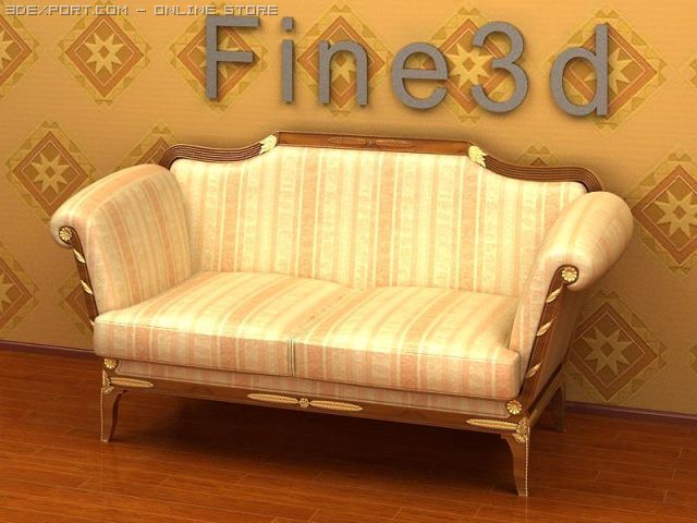 antique09sofa084b 3Dモデル .c4d .max .obj .3ds .fbx .stl .blend 