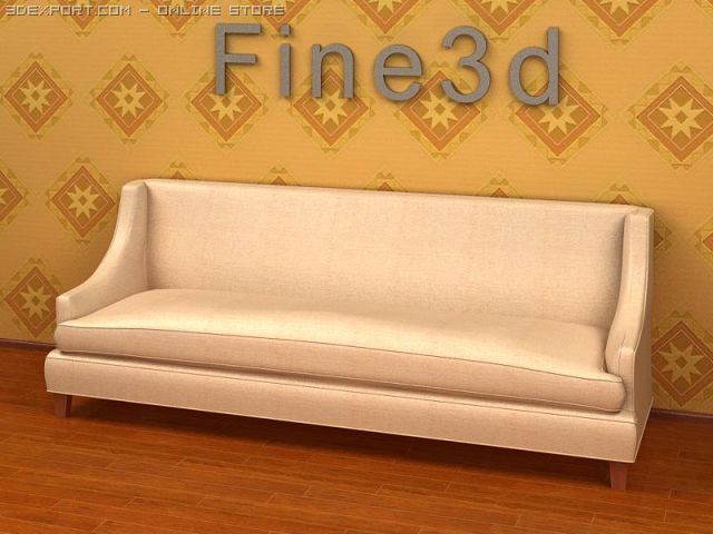 antique09sofa090b 3D Модель .c4d .max .obj .3ds .fbx .stl .blend 
