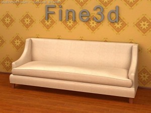 antique09sofa090b 3D 模型