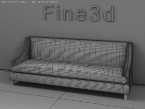 antique09sofa090b 3D Модель