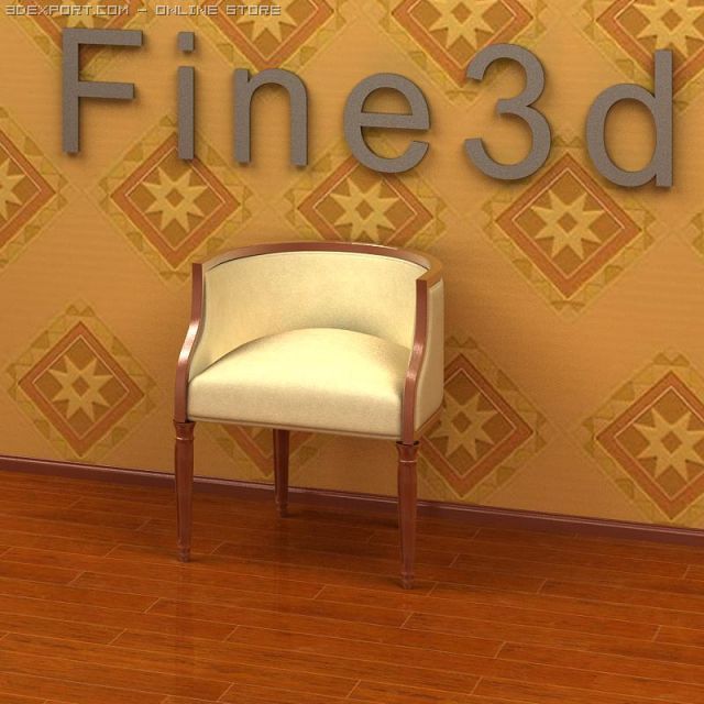 antique09sofa092a 3D Модель .c4d .max .obj .3ds .fbx .stl .blend 