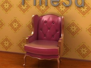 antique09sofa097a Model 3D