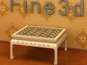 antique09table084a 3Dモデル
