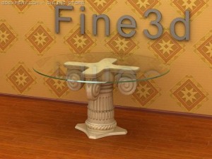 antique09table0111b Modelo 3D