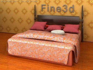 antique09bed095a 3Dモデル