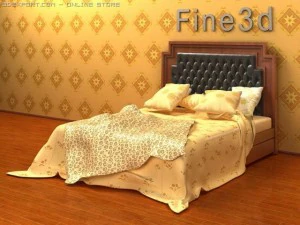 antik09bed099a 3D Modell
