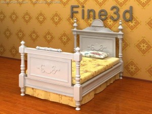 antique09bed0101a Modelo 3D