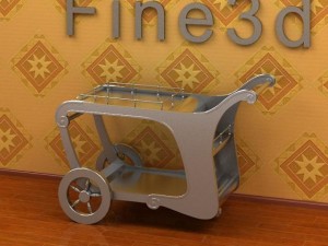 antique09cart wheels0100b 3D Модель