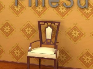 प्राचीन09कुर्सी086ए 3D मॉडल