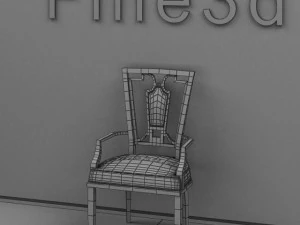 antique09chair086a 3D Model