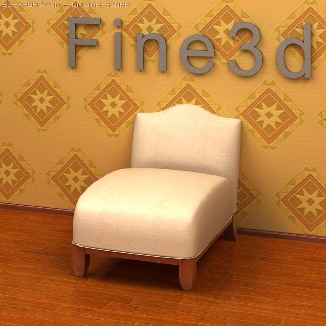 antique09chair089a 3D Model .c4d .max .obj .3ds .fbx .stl .blend