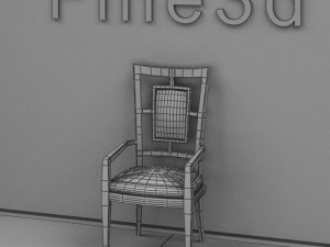 antique09chair090a 3D Модель