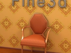 antique09chair091a 3D Модель