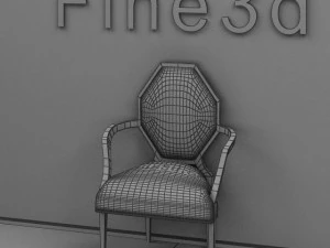 antique09chair091a 3D Model