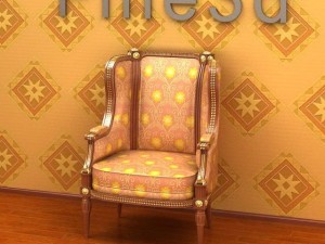 antique09chair0100a 3Dモデル