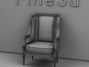 antique09chair0100a Modèle 3D
