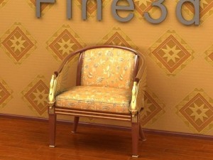 antique09chair0107a Modèle 3D