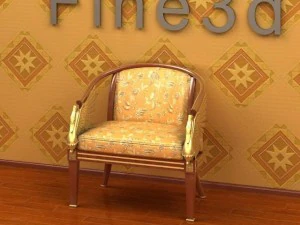 антик09стул0107a 3D Модель