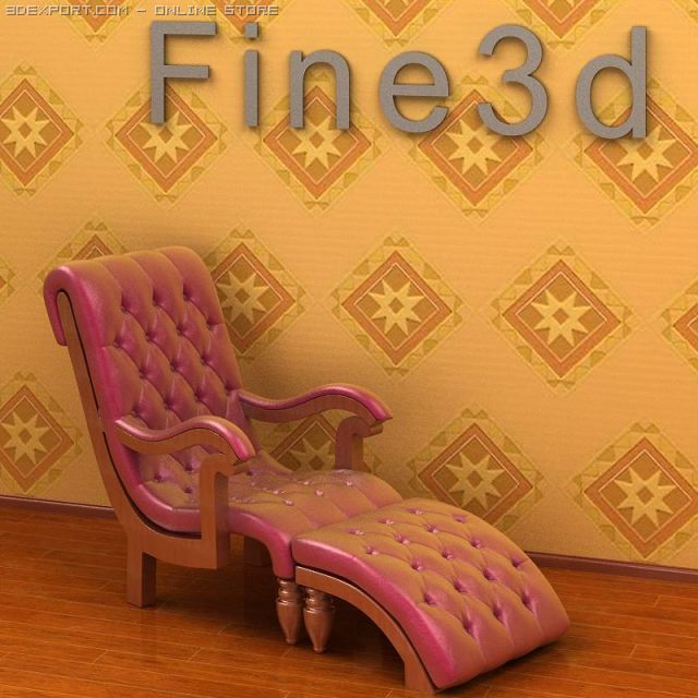 antique09chair0109a 3D Modell .c4d .max .obj .3ds .fbx .stl .blend 