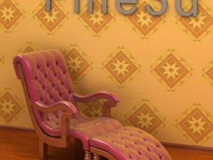 antique09chair0109a Model 3D