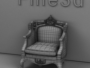 antique09chair0110a Modèle 3D