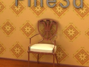 antique09chair0111a 3D Model