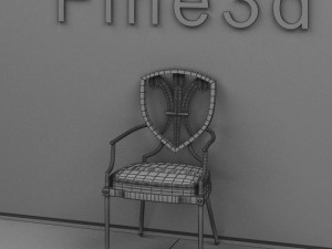 antique09chair0111a 3D 模型