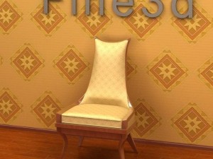 antique09chair0113a 3D 模型
