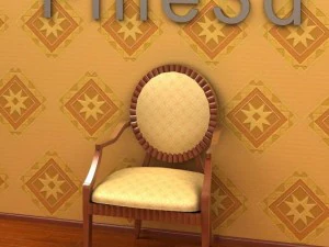 antik09kursi02a Model 3D