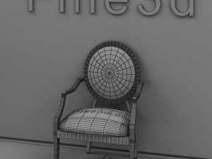 antique09chair02a 3D Model